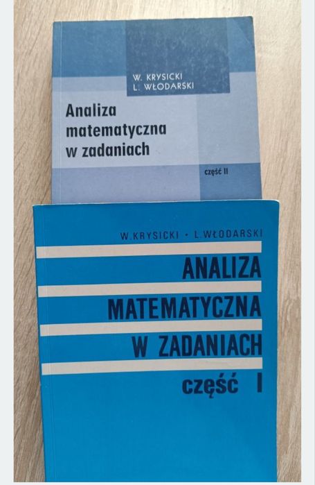Analiza matematycza cz 1 i 2. Krysicki Włodarski