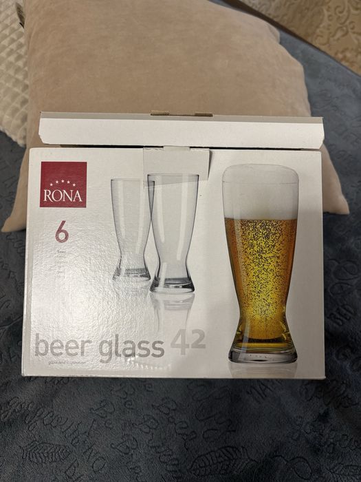 Набір келихів для пива Weizen Beer, Rona, 420мл, 6шт