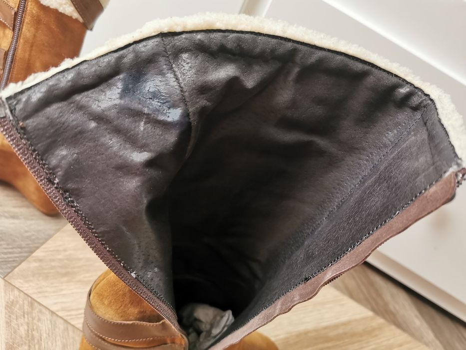 Skórzane botki damskie rozm 36 Venezia