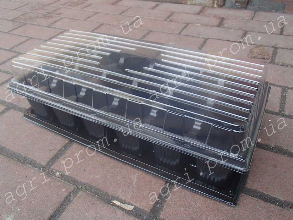 Комплект для розсади 18 вічок: касета+піддон Роздріб 36,94. Гурт 29,55