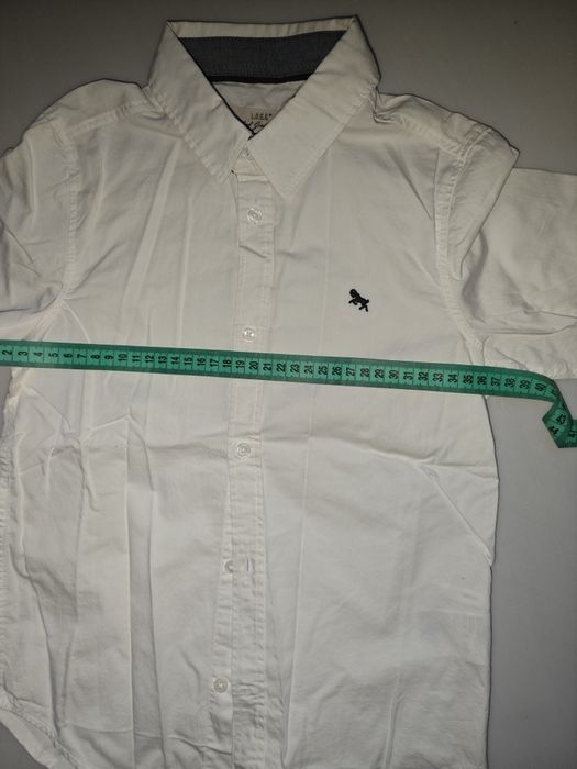 Нова рубашка сорочка біла 134 см 8 9 років hm logg святкова