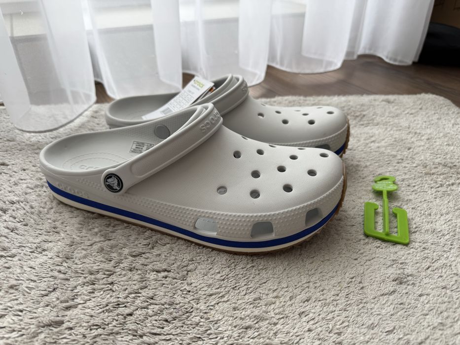 Crocs шльопанці Classic Retro Runner Clog m10 w12 44 (EU 43-44), сірий, Сабо/Клоги