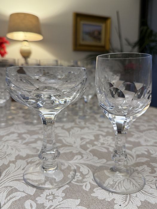 Conjunto completo de copos em cristal europeu – 60 peças