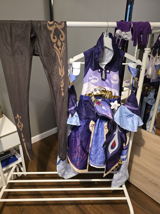 Cosplay keqing Genshin Impact + peruka