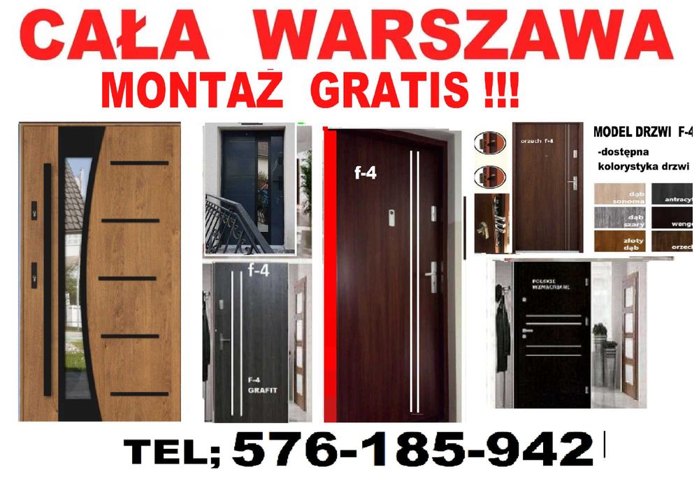 Akustyczne drzwi do mieszkania w bloku ZEWNĘTRZNE -WEWNĄTRZKLATKOWE