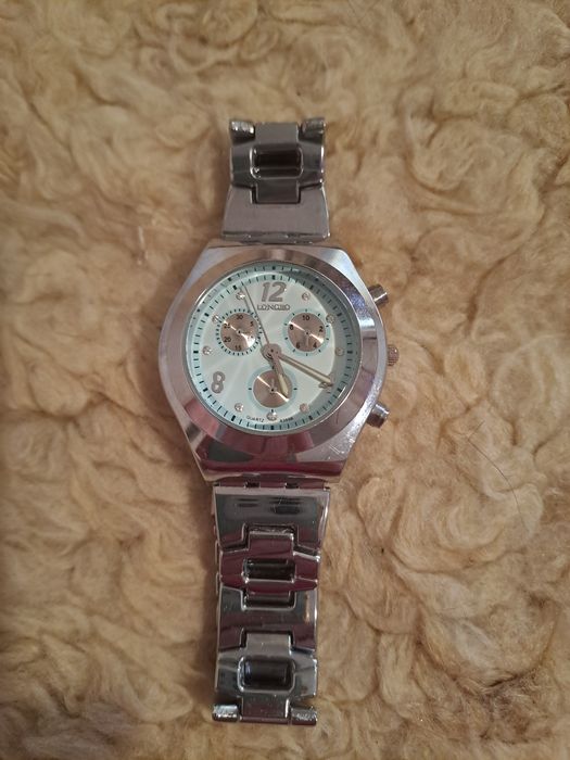 Zegarek damski z niebieska tarcza