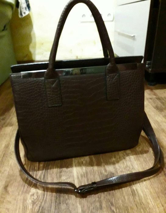 Женская сумка большая коричневая