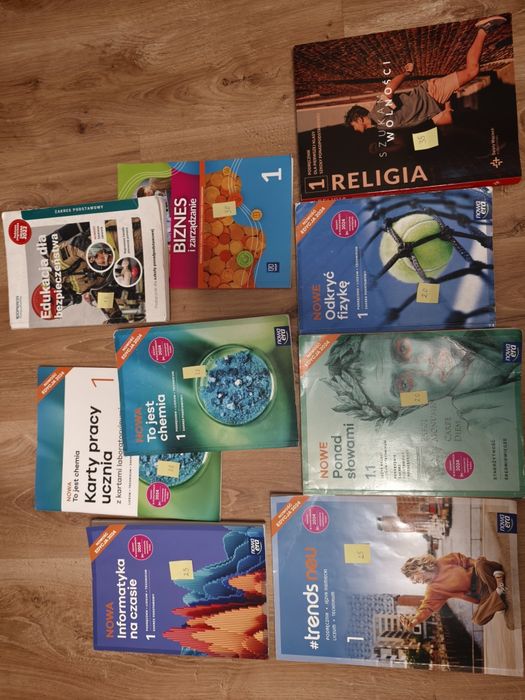 Podręczniki do klasy pierwszych średnich