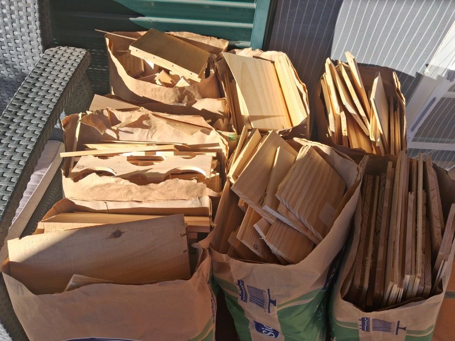 Aparas de madeira