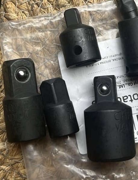 Набор ударних адаптерів перехідників квадрату інструменту 1/4 3/8 1/2