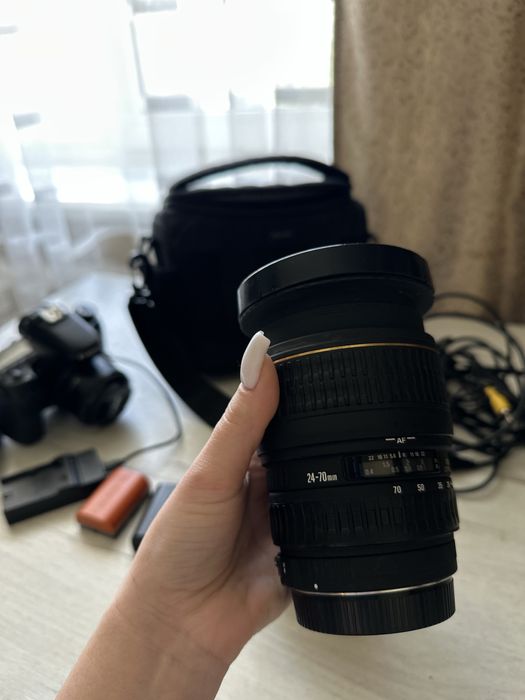 Фотоапарат професійний кенон 70d 2 обьектива