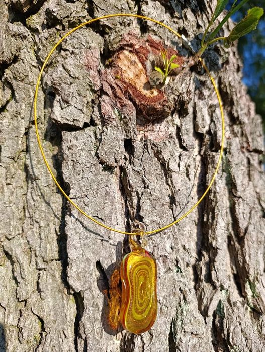 Szkło weneckie naszyjnik