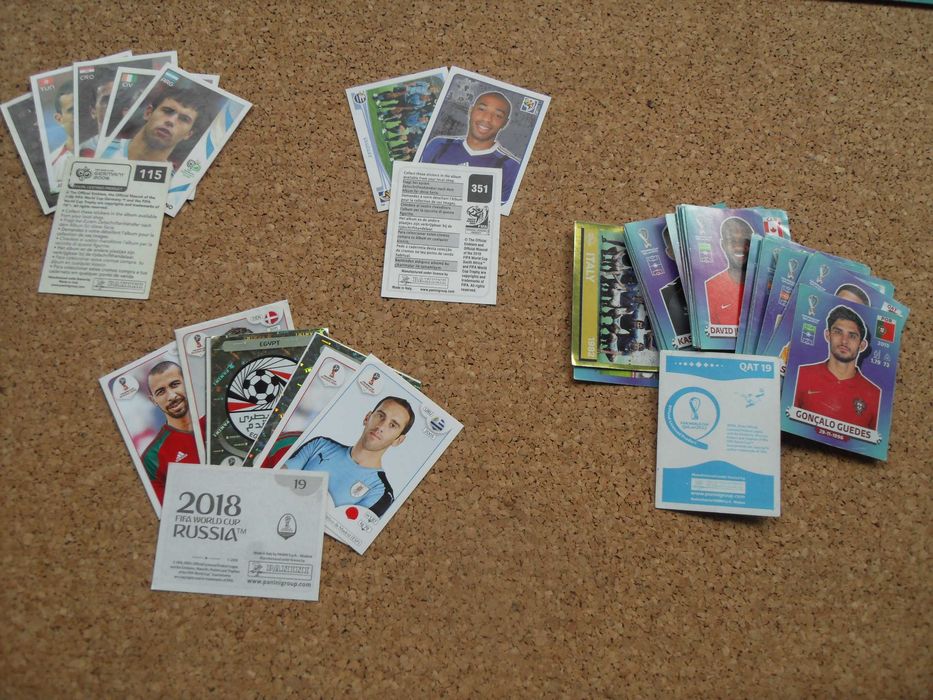Cromos Futebol antigos desde anos 70