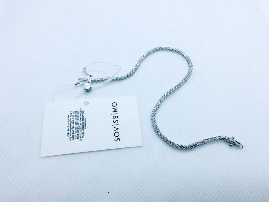 Золотой браслет с бриллиантами 1.16 карат. Ювелирный дом Сова.