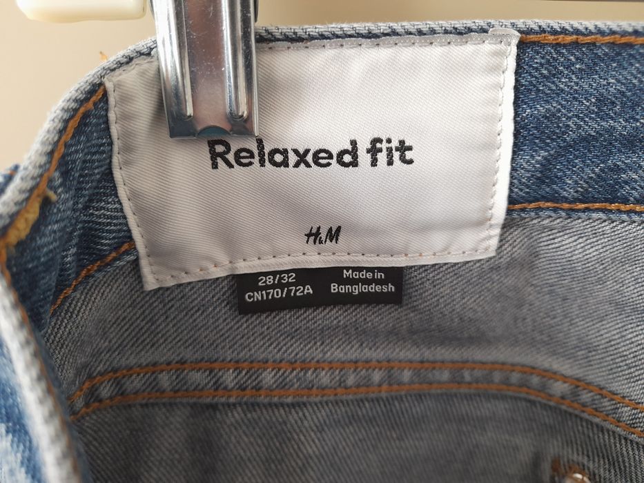 Jeansy H&M relaxed fit meskie chłopięce 28/32 CN 170/72A