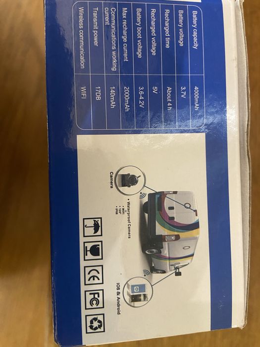 Паркувальна WiFi камера заднього виду IP68. ІЧ-камера нічного бачення