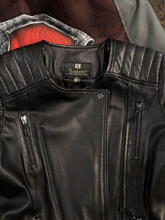 Жіноча шкіряна куртка Sodero