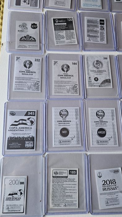 Coleção completa messi ronaldo euro copa América