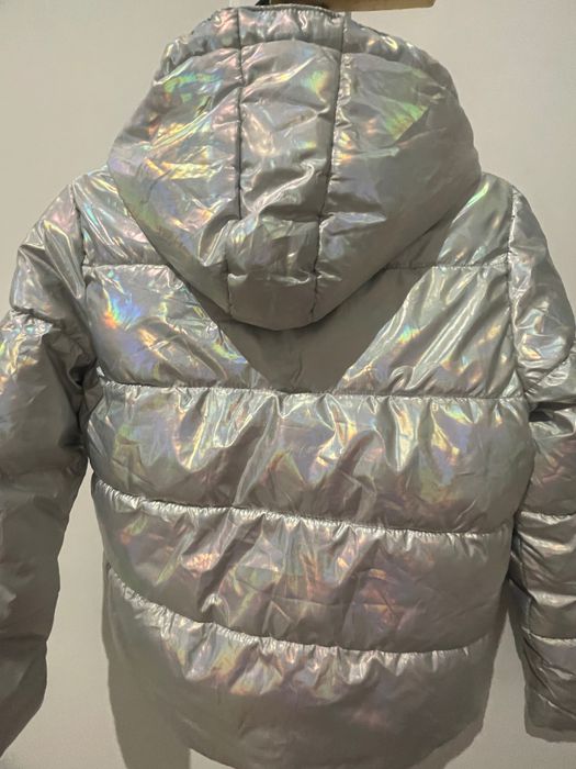 Kurtka holograficzna dziewczęca 134/140