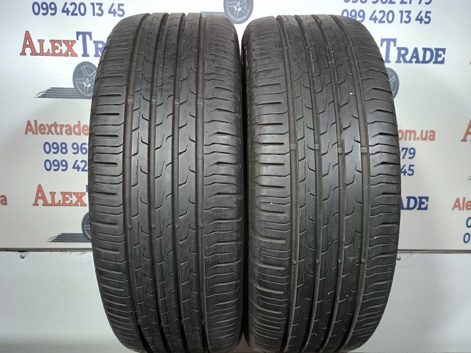 2 шт. 195/55 R15 Continental EcoContact 6 літні шини вживані, 6 мм