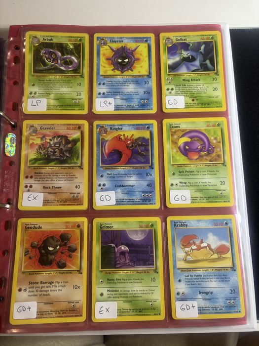Cartas Pokemon Fossil PT portugues ENG Ingles