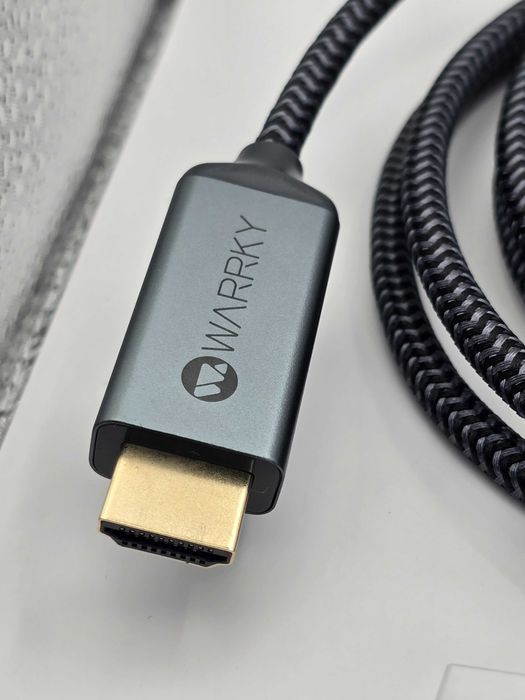 kabel 4K Display Port na kabel HDMI, WARRKY 2 metrowy