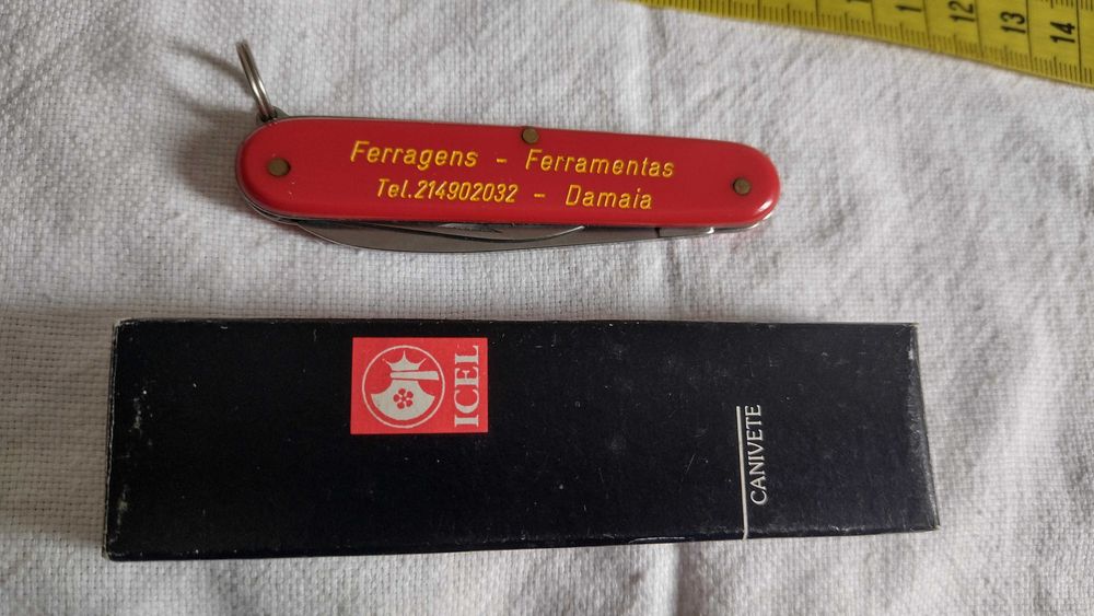 Diversos canivetes, ICEL, publicidade, porta chaves, NOVOS, ver texto