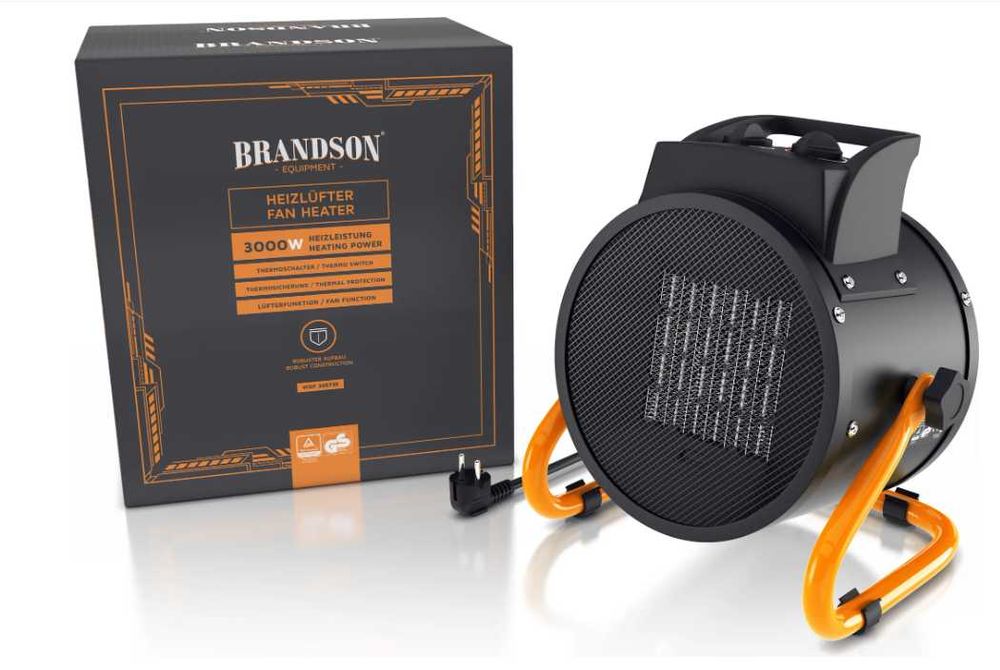 Обогреватель электро обігрівач тепловентилятор Brandson 3кВт дуйчик
