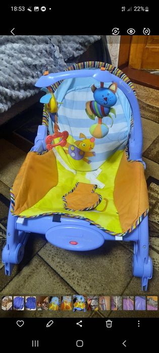 Крісло шезлонг дитяче Joy Toy