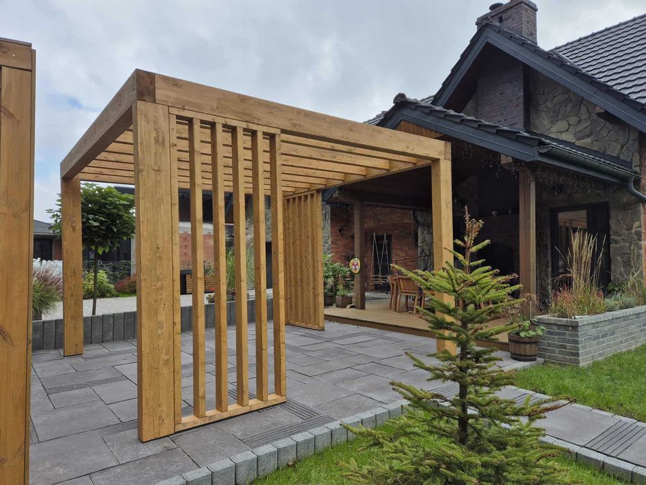 • • • • Pergola ogrodowa • • • • P10 4x4 m producent DREWNOTRIK