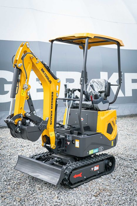 Mini Koparka Berger Kraus BK1000JS JOYSTICK skrętne ramie z łyżka 380m