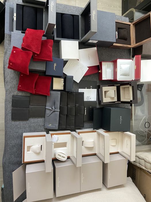 Коробки для часов cartier, zenit, omega, hublot. Оригинал.