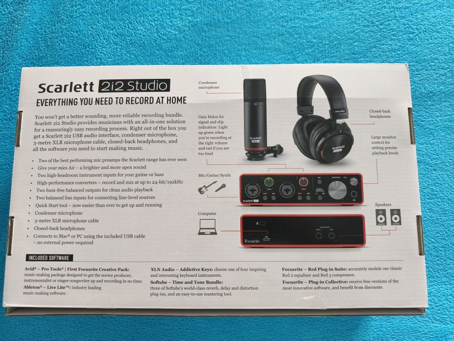 Vendo kit scarlett 2i2 studio 3rd