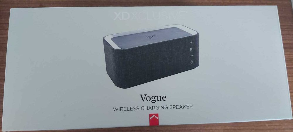 Coluna VOGUE Wireless Charging Speaker (Selada/Estrear)