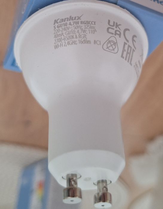 6 x Kanlux Żarówka LED RGB + CCT Smart GU10 4,7 325lm 230V
