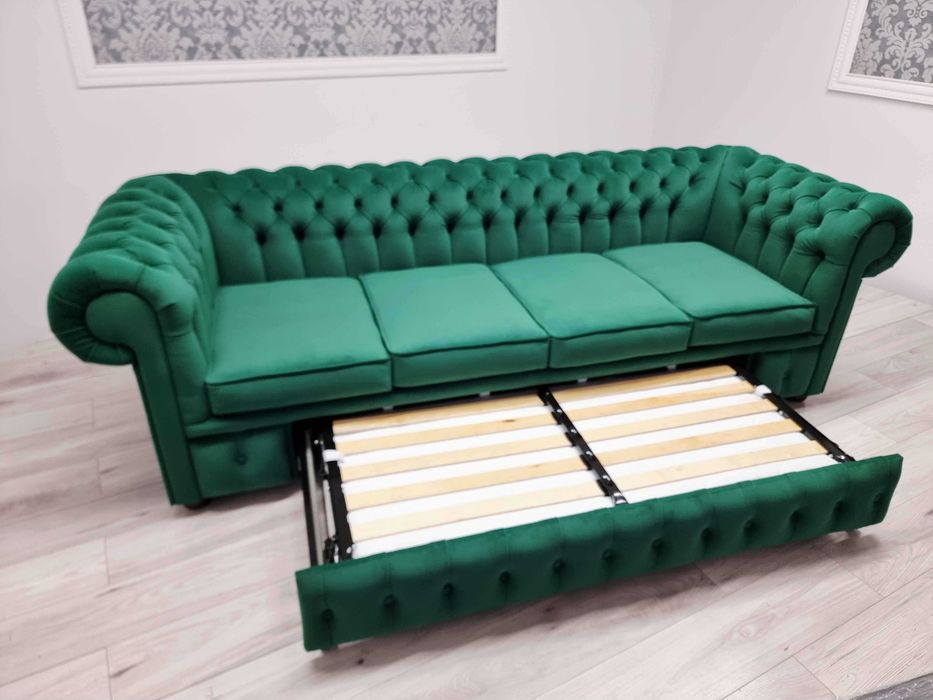 Sofa Chesterfield Classic Duo 4-osobowa z funkcją spania