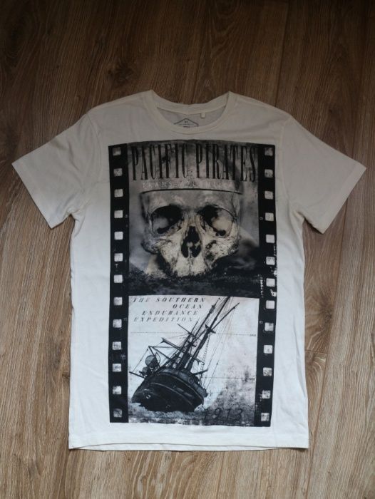 Nowy T-shirt męski New Look - rozmiar XS (koszulka, Pacific Pirates)