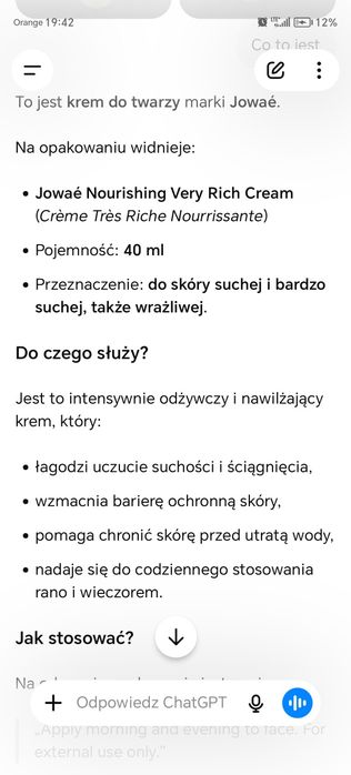 Krem do twarzy jowae