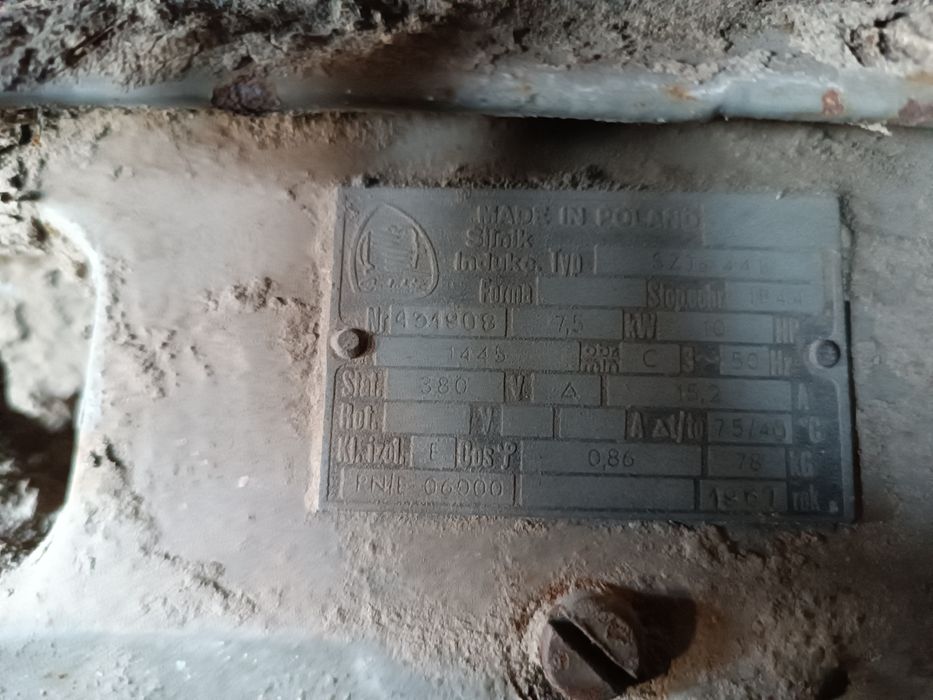 Sprzedam silnik elektryczny 7,5 kw