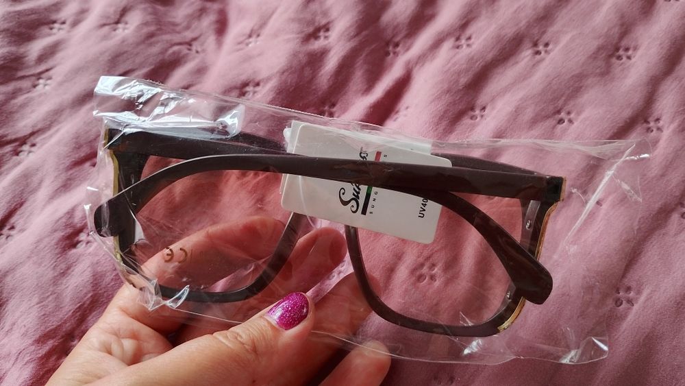 Nowe brązowe okulary przeciwsłoneczne 400UV