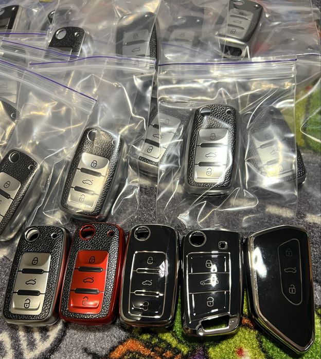 Чехол для ключа Volkswagen Golf Passat Skoda Octavia Fabia Audi SEAT, защитный, противоударный чехол, чохол, брелок для ключів,автомобіль,vag,ваг 2026