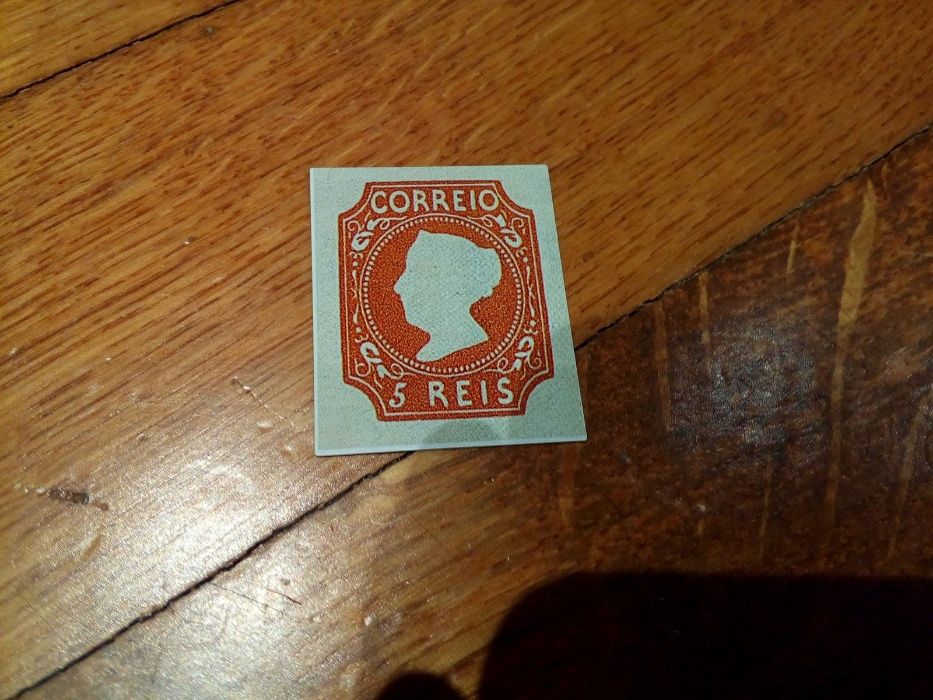 Seis postais ACP (Automóvel Clube Portugal) + Selo 5 Reis em alumínio