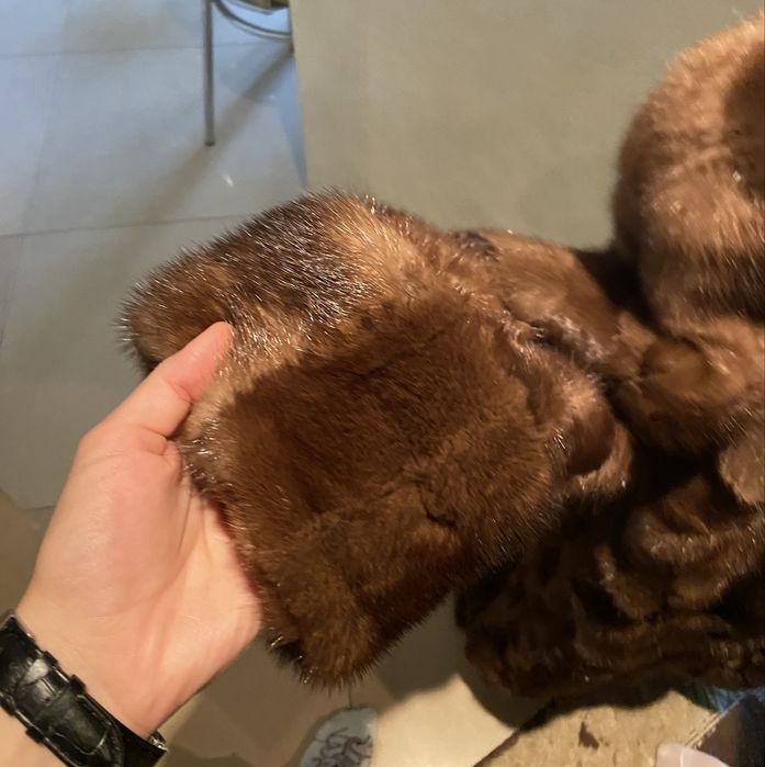 Futro z norek nowy bez metki saga mink gang shun L/XL