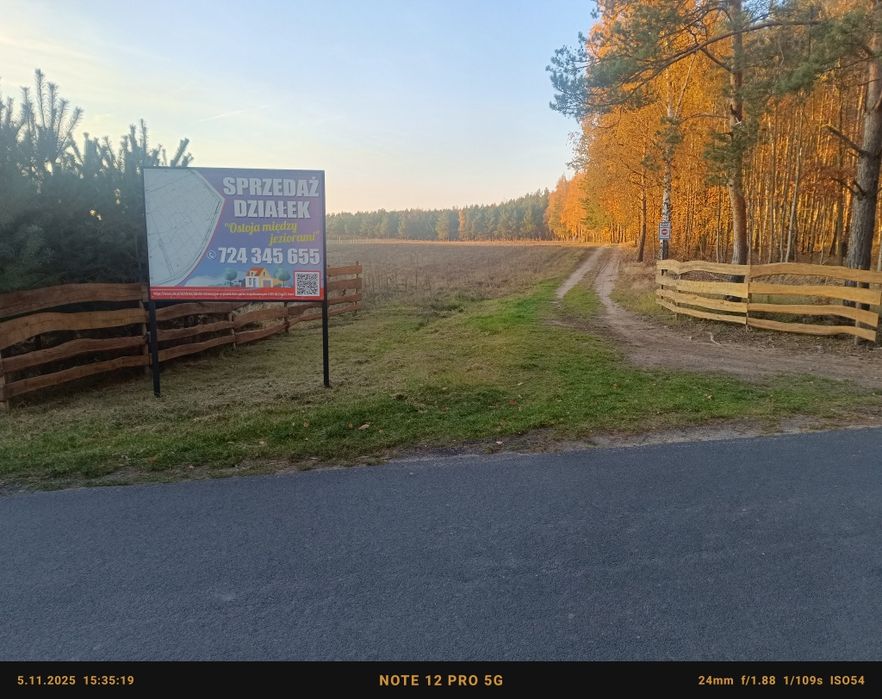 Działki rekreacyjne  w Powidzkim Parku Krajobrazowym