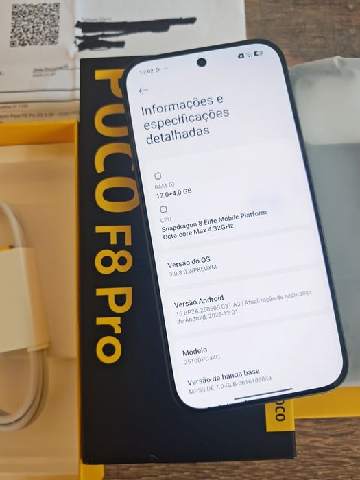Xiaomi Poco F8 Pro 5G 6.59" 12GB/256GB Preto Seminovo, C/Garantia Aceito Retomas
