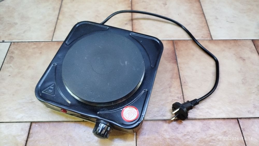 Kuchenka elektryczna jednopalnikowa