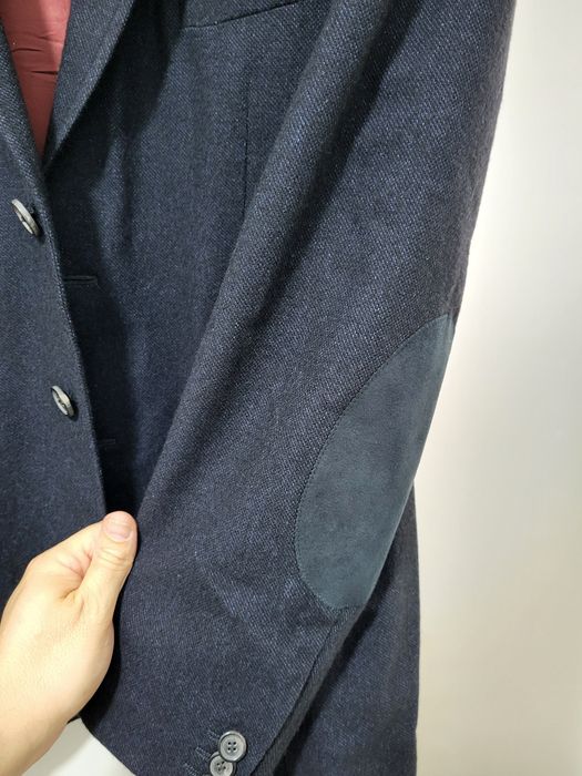 Blazer em lã e algodão