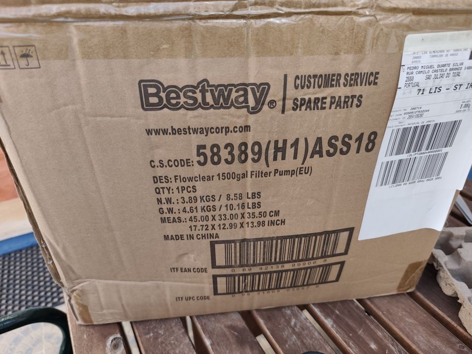Bomba de piscina da bestway