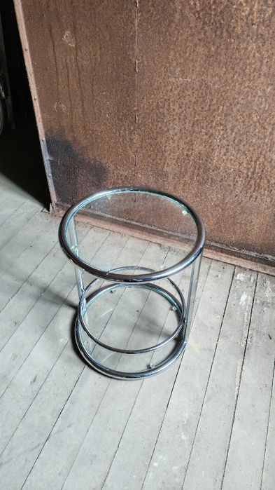 Stolik chrom | Bauhaus styl | MID-CENTURY vintage