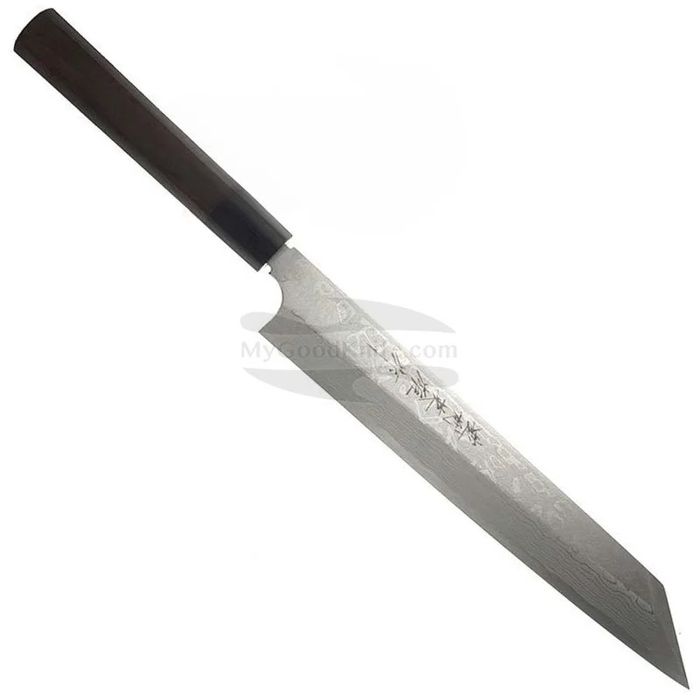 Японский кухоний ніж Кірітсуке Hideo (ручна ковка) дамаск shirogami 1